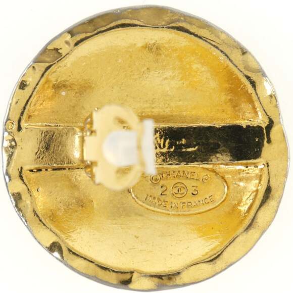 Chanel Cc Logo Clip-On Earrings Gold- #228748C10B